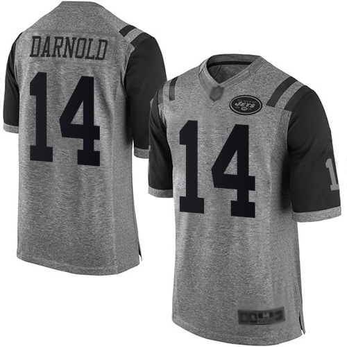 New York Jets Limited Gray Men Sam Darnold Jersey NFL Football #14 Gridiron->new york jets->NFL Jersey